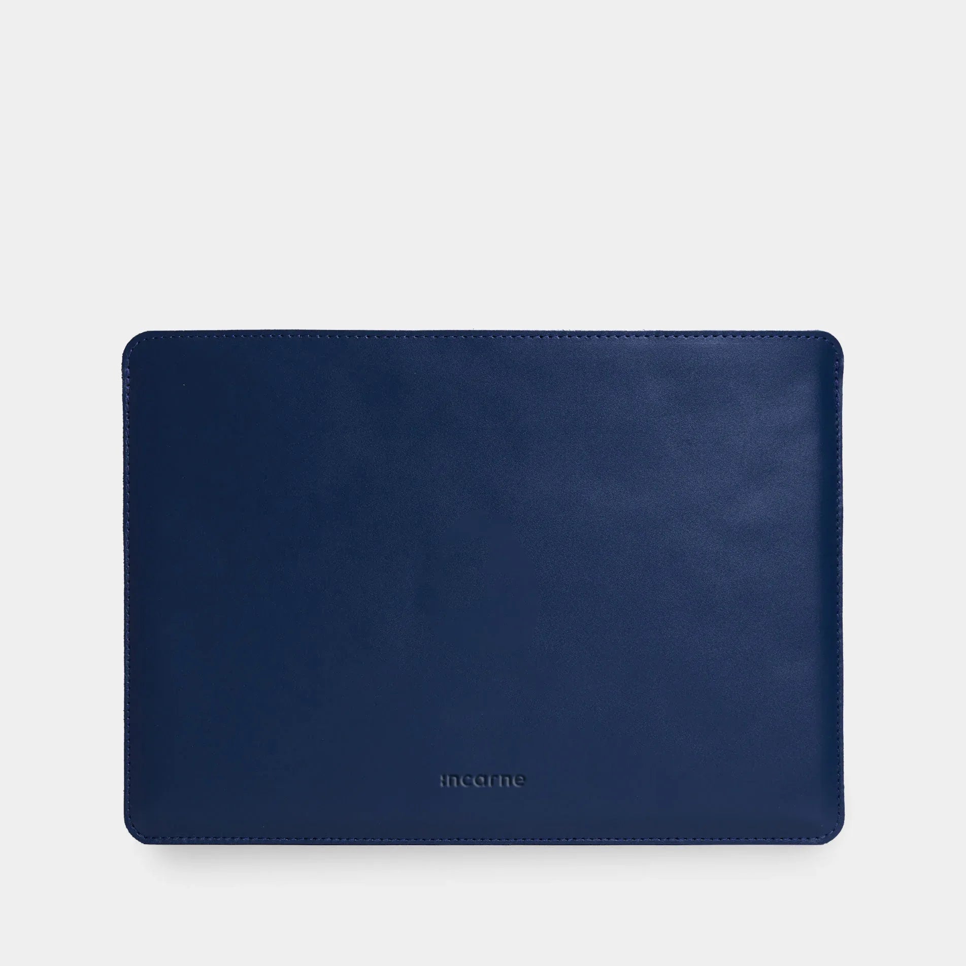 Синій шкіряний чохол Gamma Plus INCARNE для MacBook Air та Pro, мінімалістичний дизайн, тонкий силует
