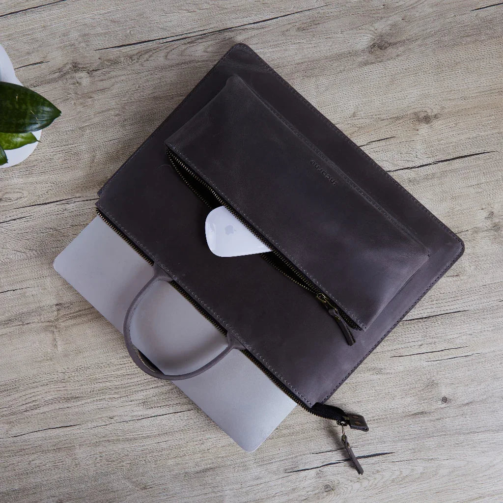 Сумка-чохол для MacBook Pro та Air Maryland в сірому кольорі, аксесуар 2 в 1 сумка і захисний чохол