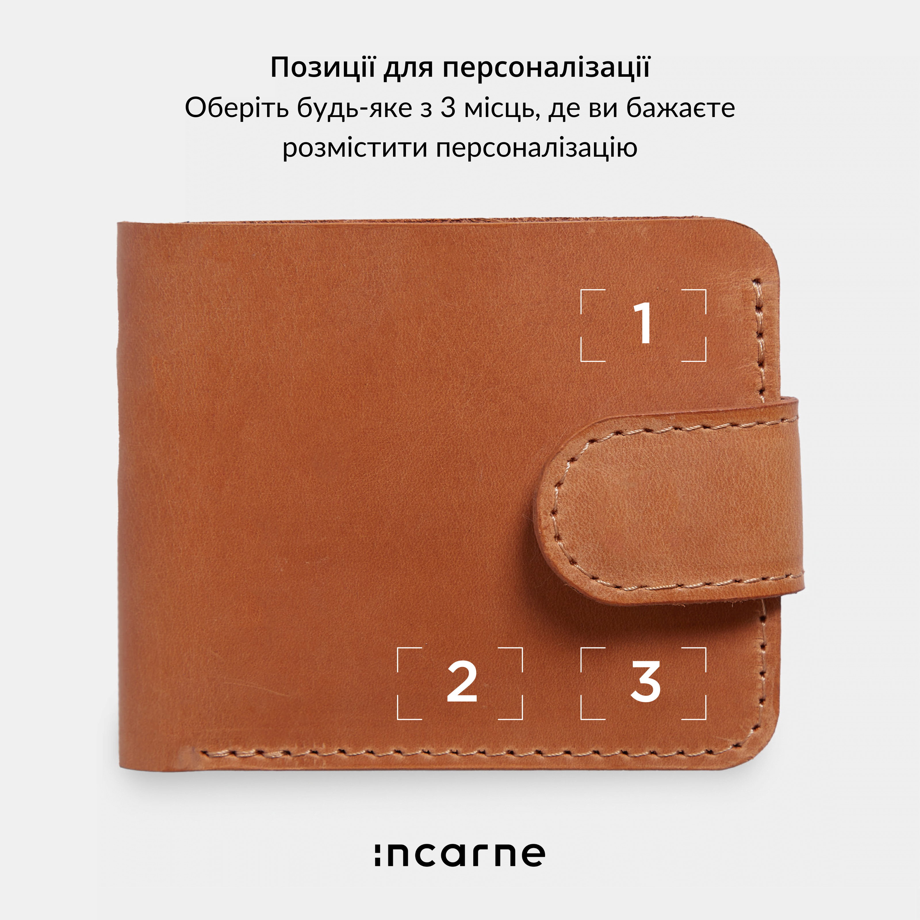 Гаманець Mini Jack, коньяк (вінтажний)