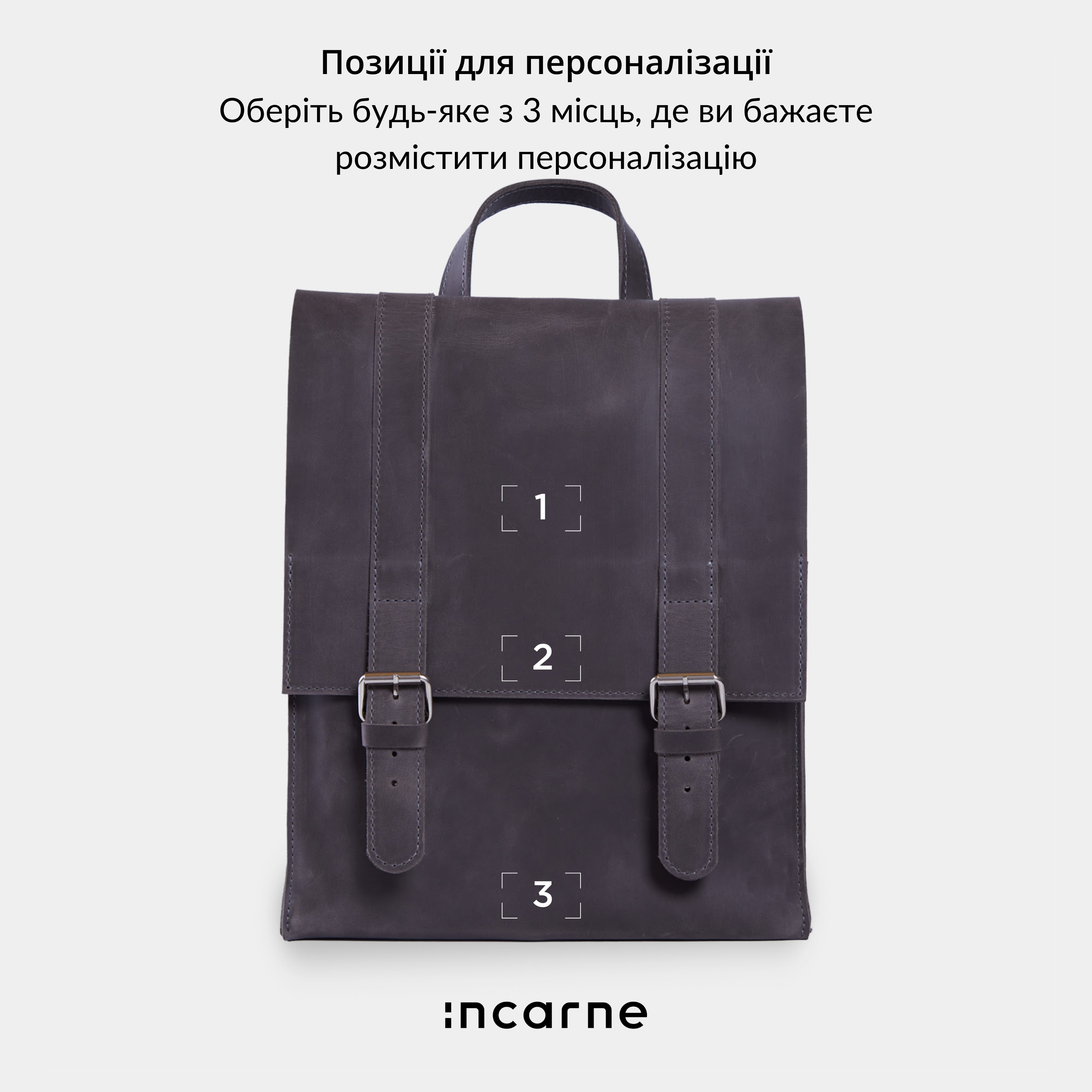 Рюкзак Gloria, сірий (вінтажний)