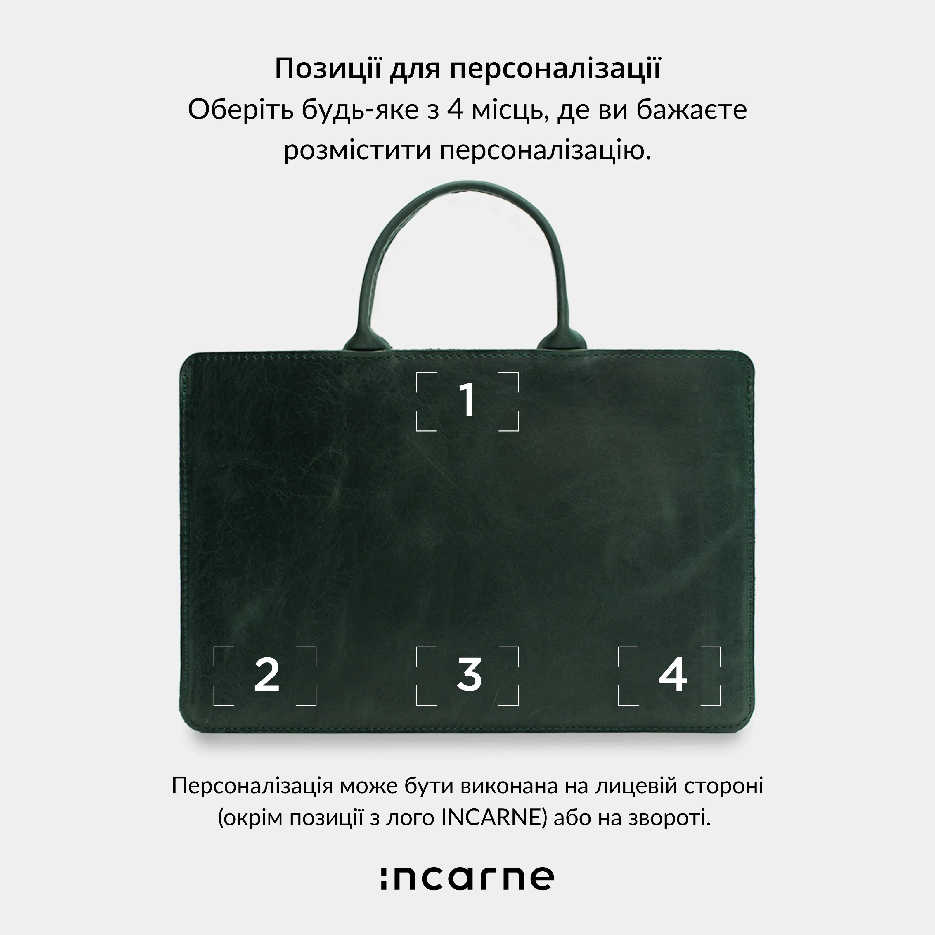 Схема розмірів та формату зеленого шкіряного чохла для ноутбука Stem, рекомендації для моделей MacBook Air та Pro