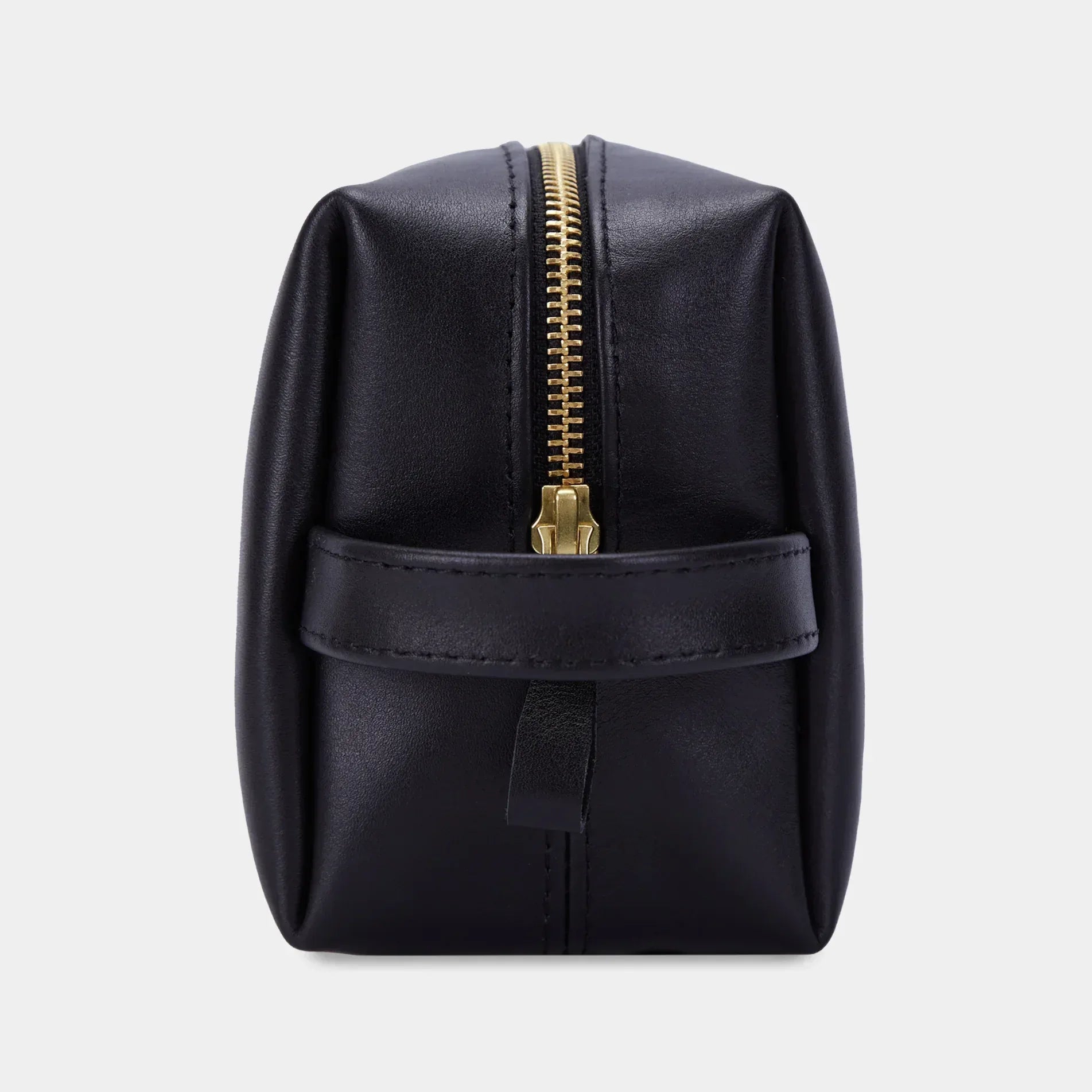 Косметичка-несесер Mirage з натуральної чорної шкіри з зручною ручкою для подорожей