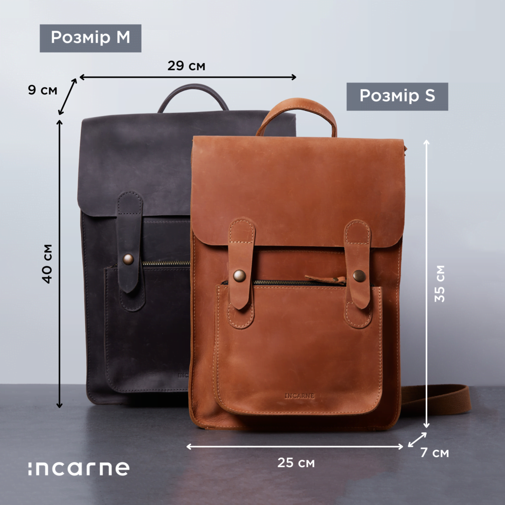 Сумка-трансформер Brit, коньяк (вінтажний)