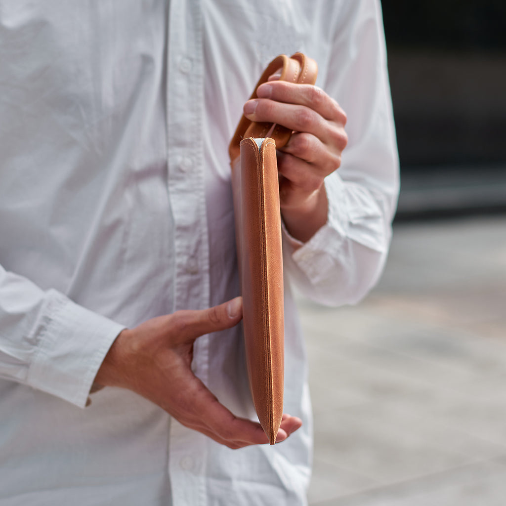 Шкіряний чохол для ноутбука з ручками «Стем» Stem