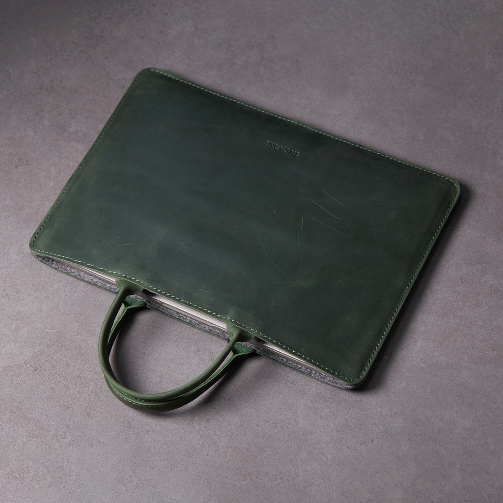 Шкіряний чохол для ноутбука з ручками «Стем» Stem