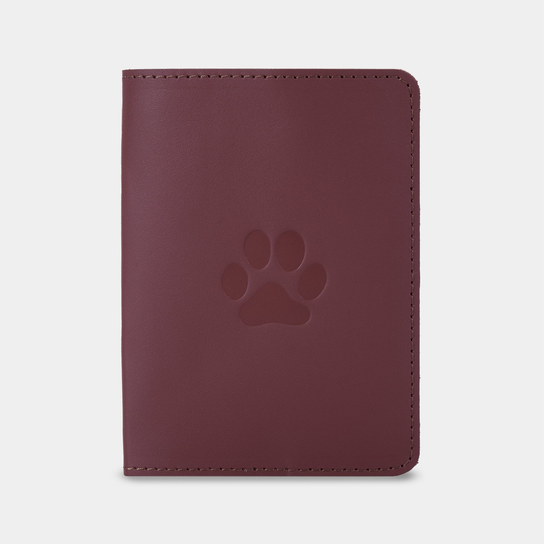 Обкладинка для ветеринарного паспорта Paw, коричневий
