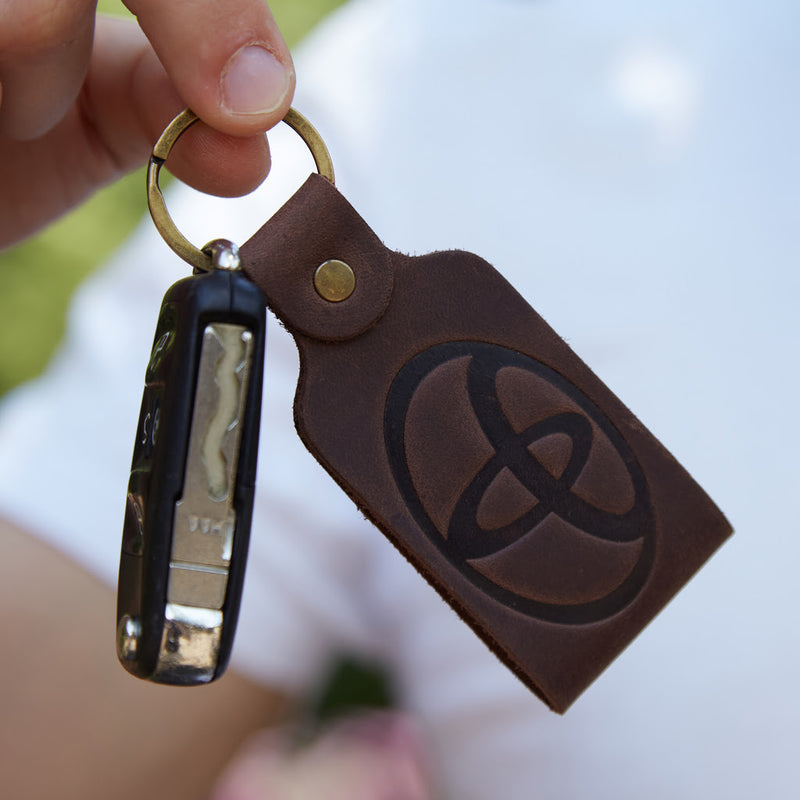 Подарочный набор: обложка для водительского удостоверения + кожаный брелок «Key»