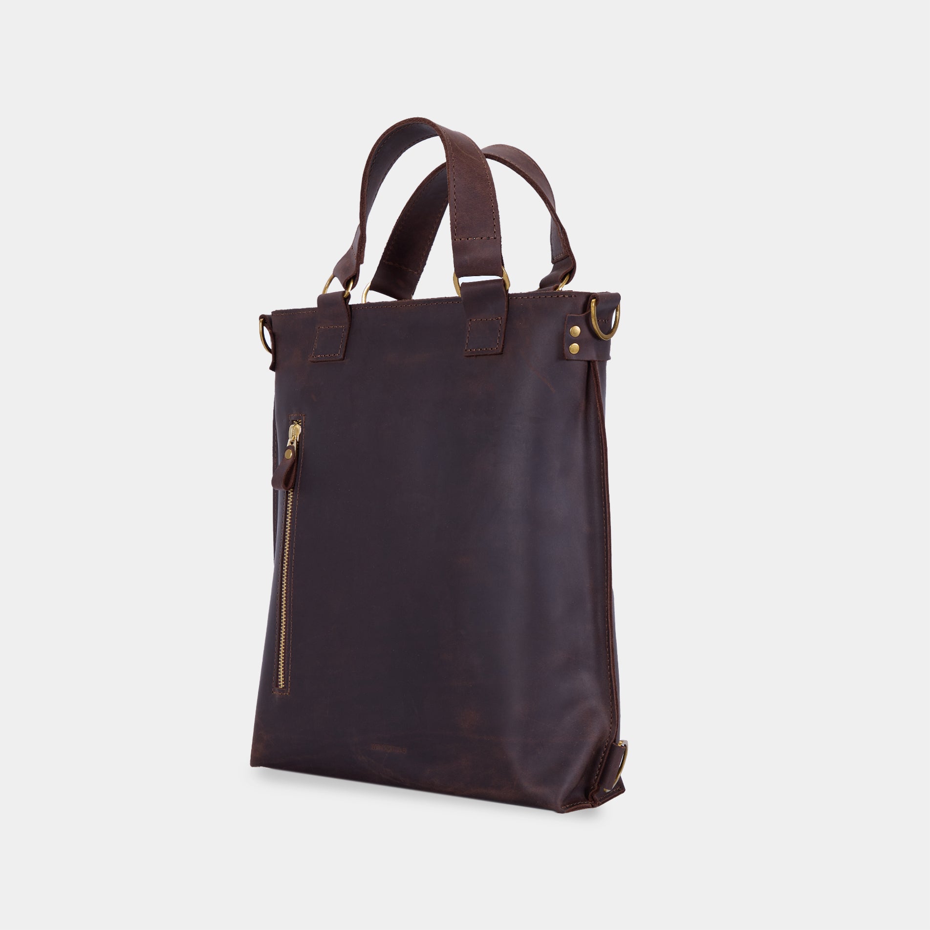 Cумка-рюкзак Optimus, коричневий (вінтажний)