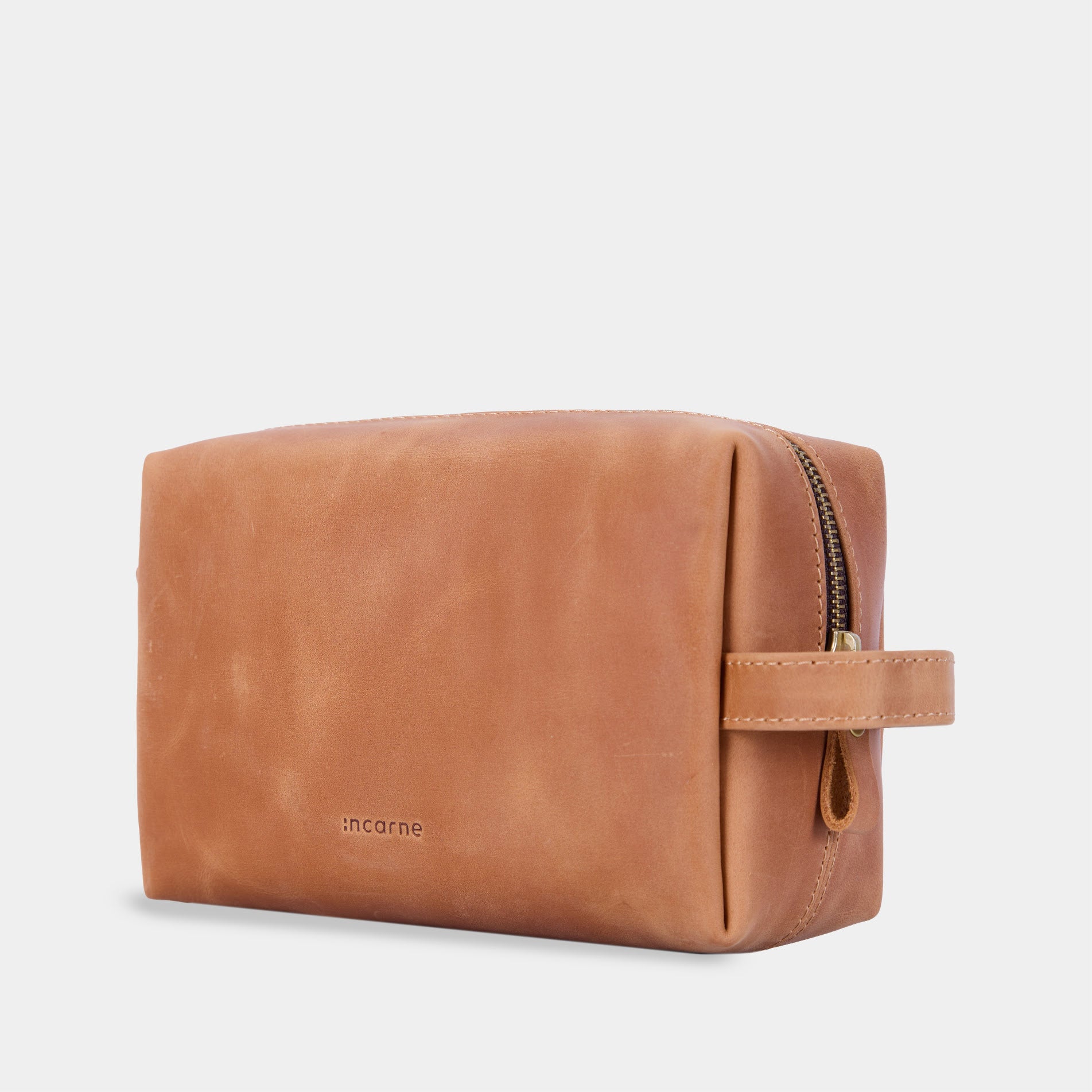 Косметичка Mirage Large, коньяк (вінтажний)