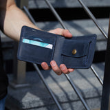 Кожаный мини кошелек с двумя отделениями для купюр «Джек» Jack