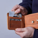 Кожаный кошелек «Джек Фото» Jack Photo с металлической фотографией