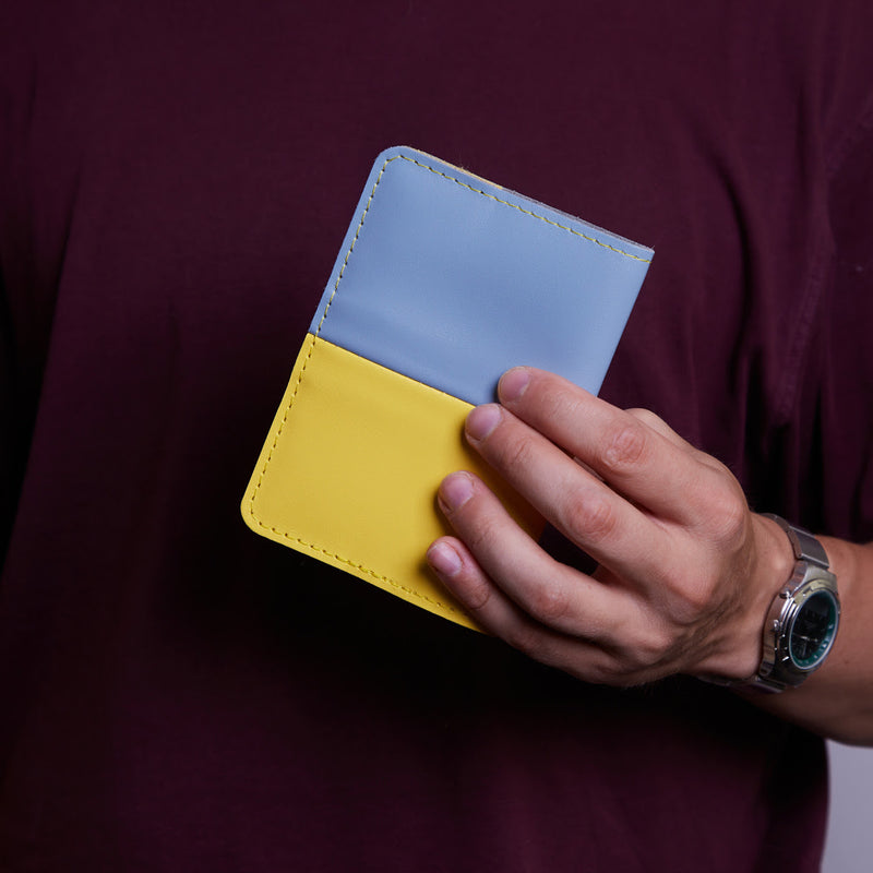 Патріотична обкладинка на паспорт зі шкіри Кайзер