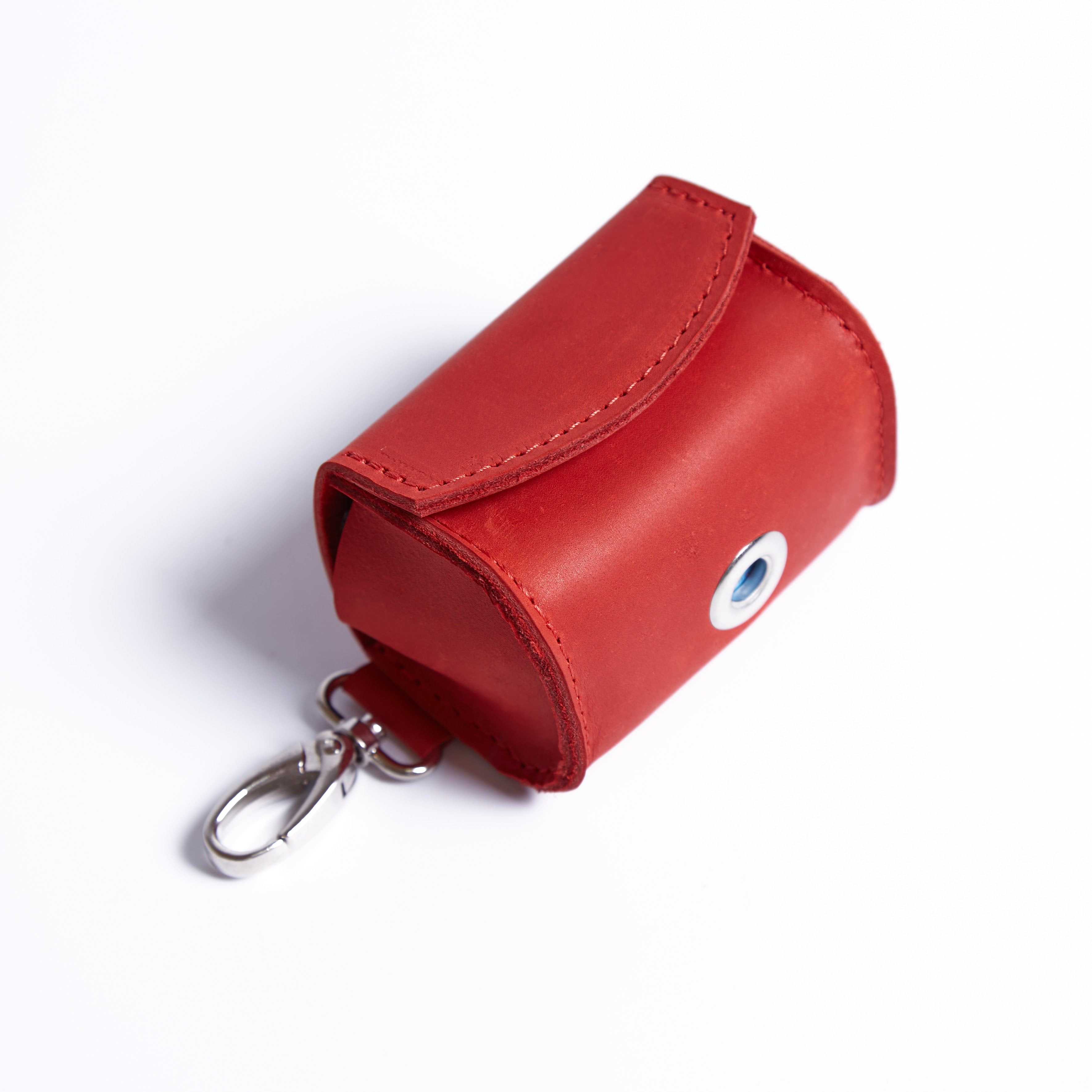 Сумка-брелок для гигиенических пакетов для выгула собак Easy Walk, красный (винтажный)