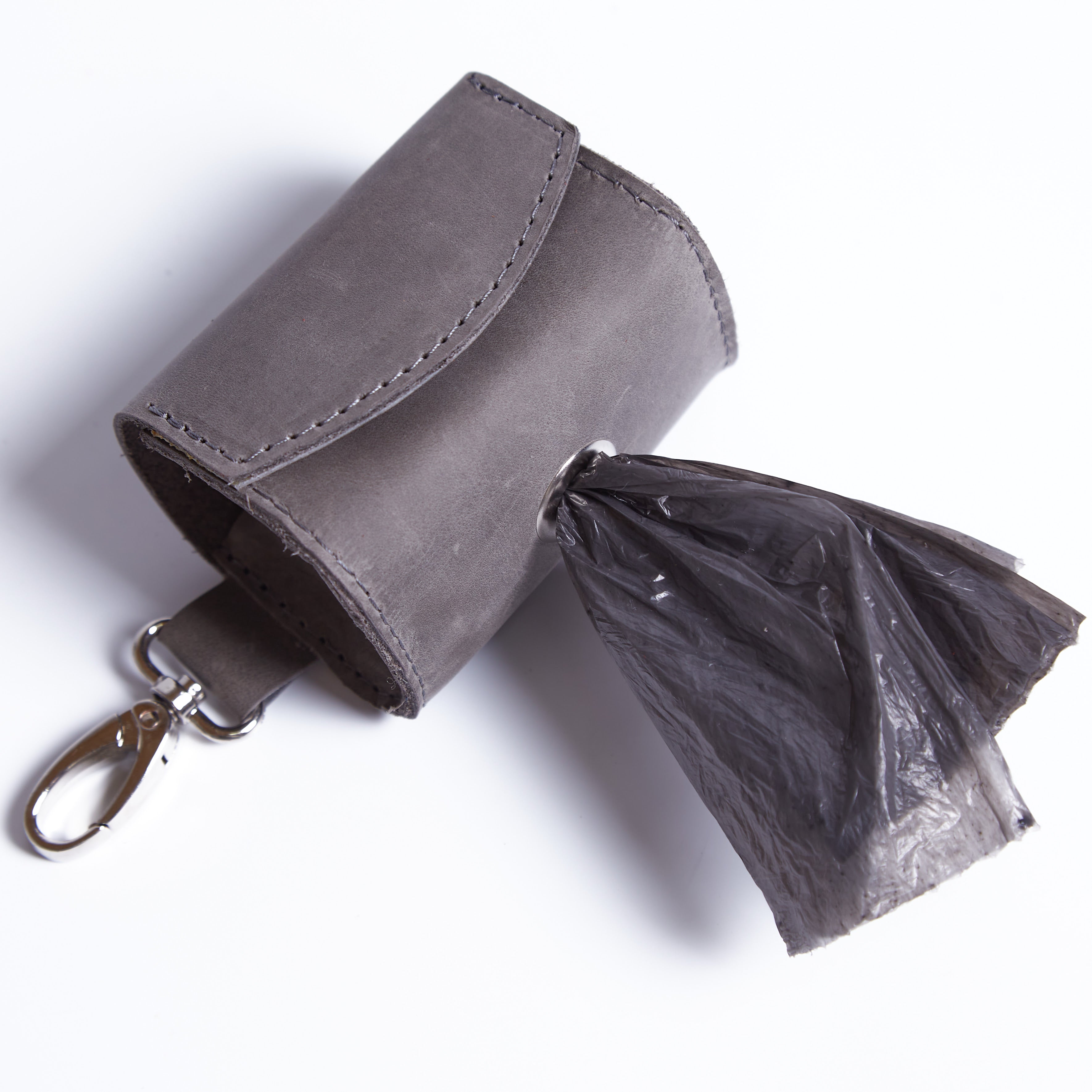 Сумка-брелок для гигиенических пакетов для выгула собак Easy Walk, серый (винтажный)