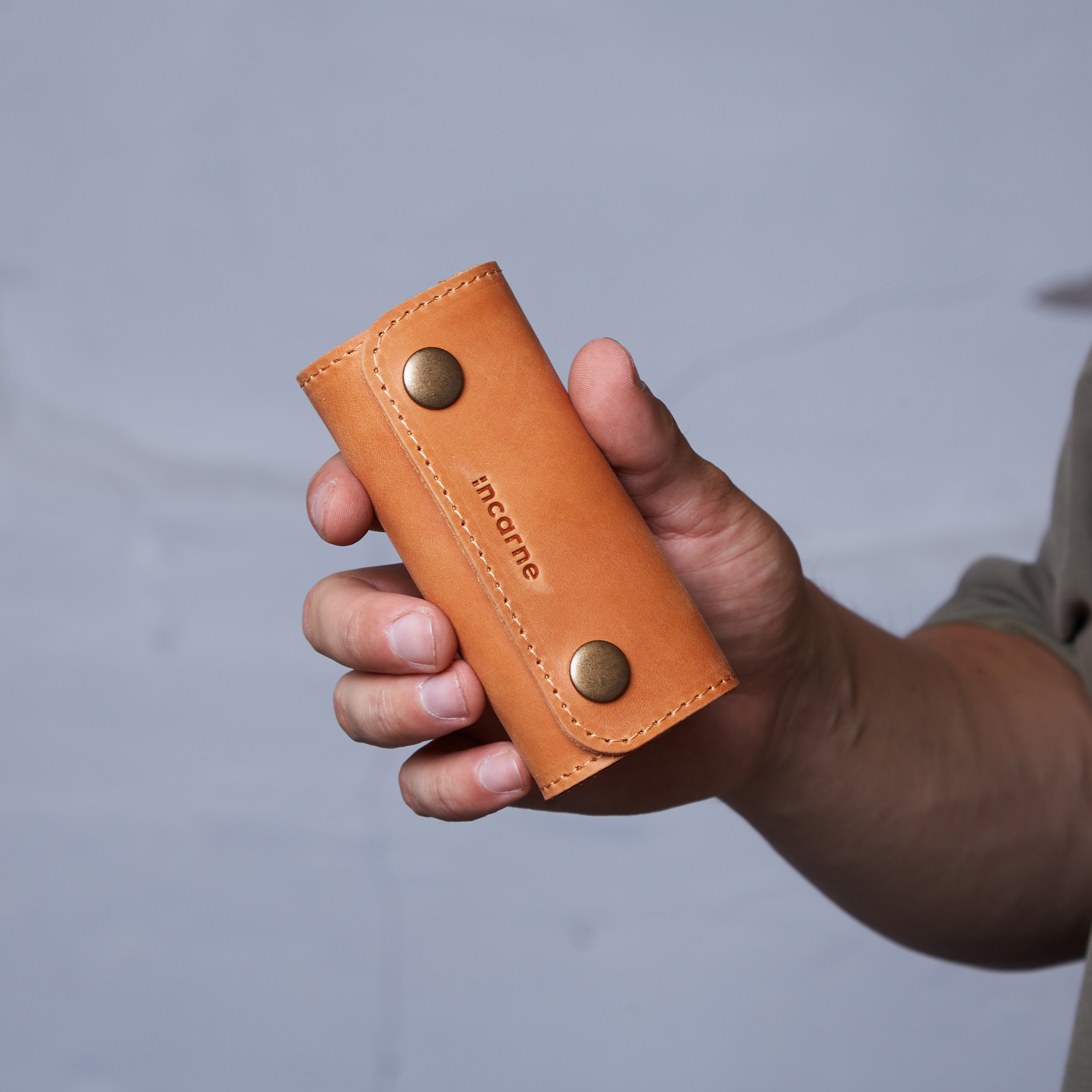 Ключница Woody,коньяк (винтажный)