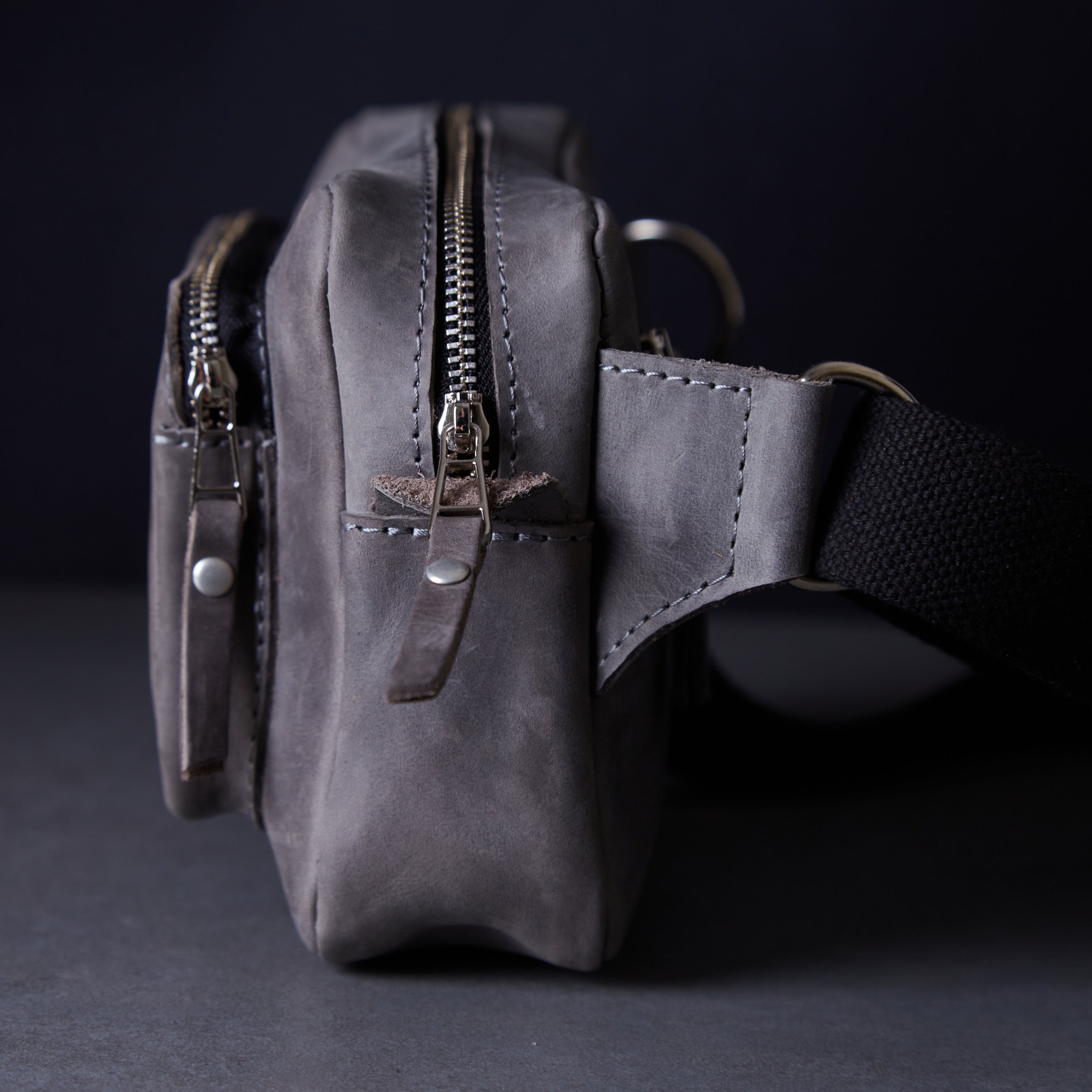 Поясна сумка Couple, сірий (вінтажний)