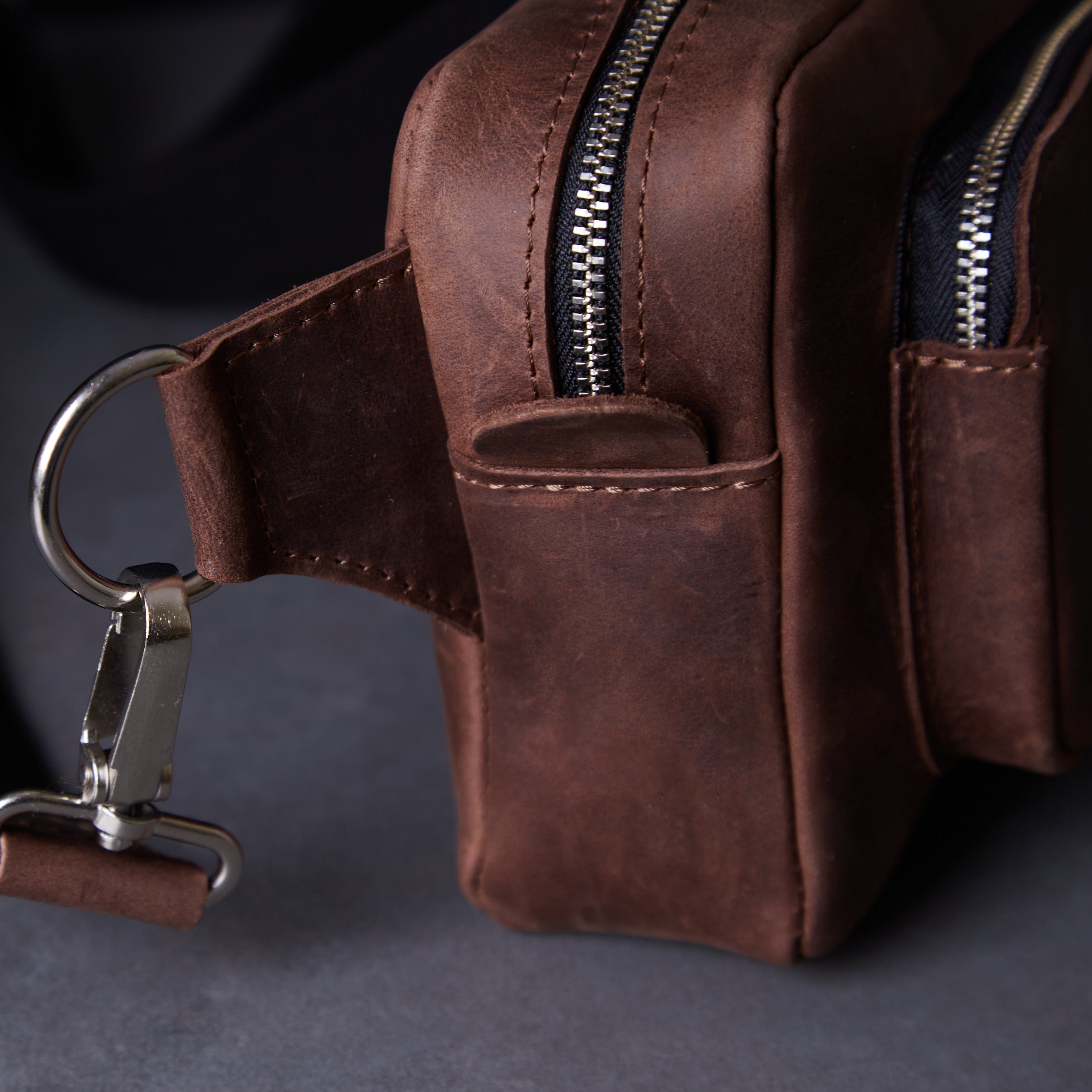 Поясна сумка Couple, коричневий (вінтажний)