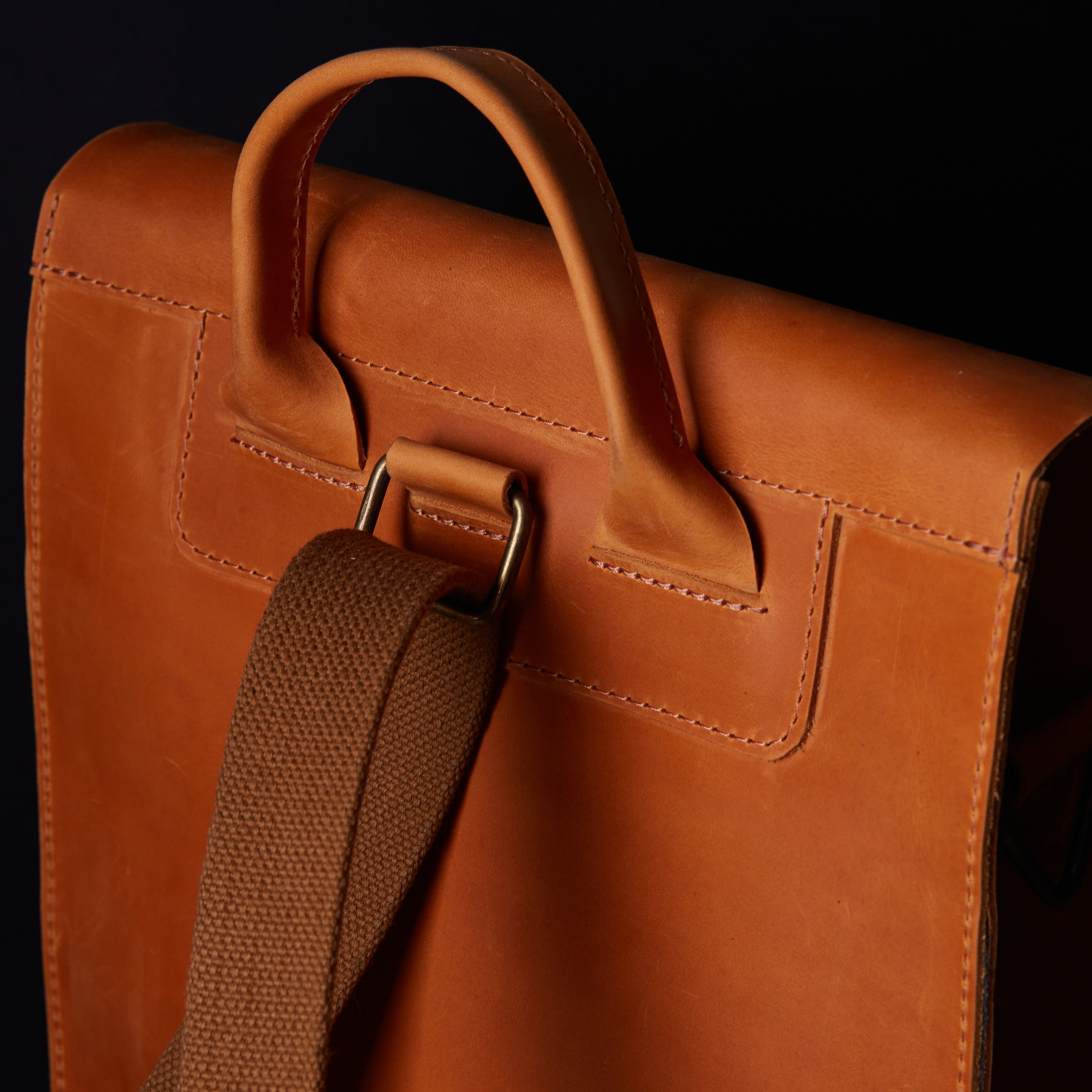 Сумка-трансформер Brit, коньяк (вінтажний)