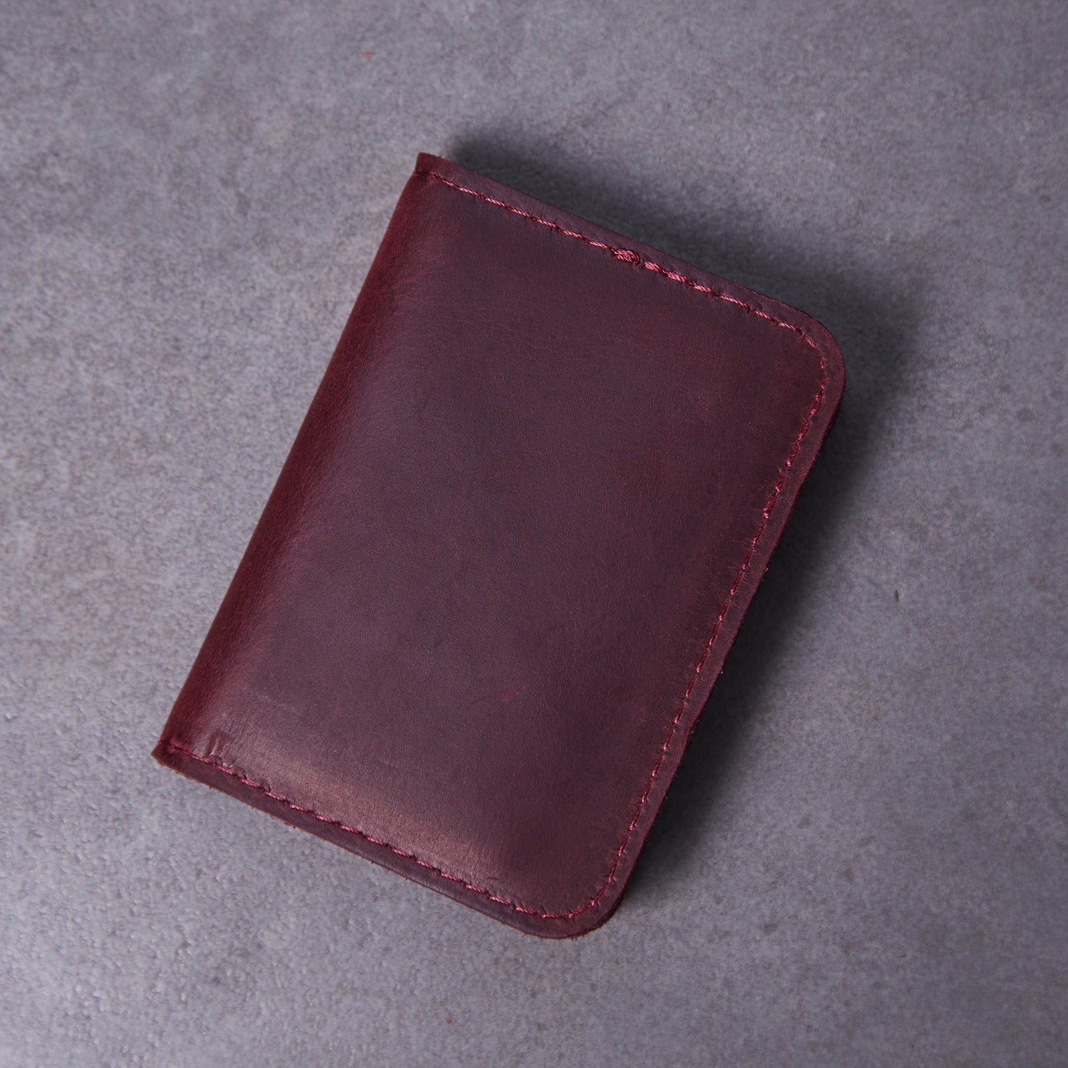 Обложка для ID-паспорта и водительского удостоверения, бордо (винтажный)