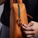 Мінімалістична шкіряна сумка для ноутбука «Бруно» Bruno