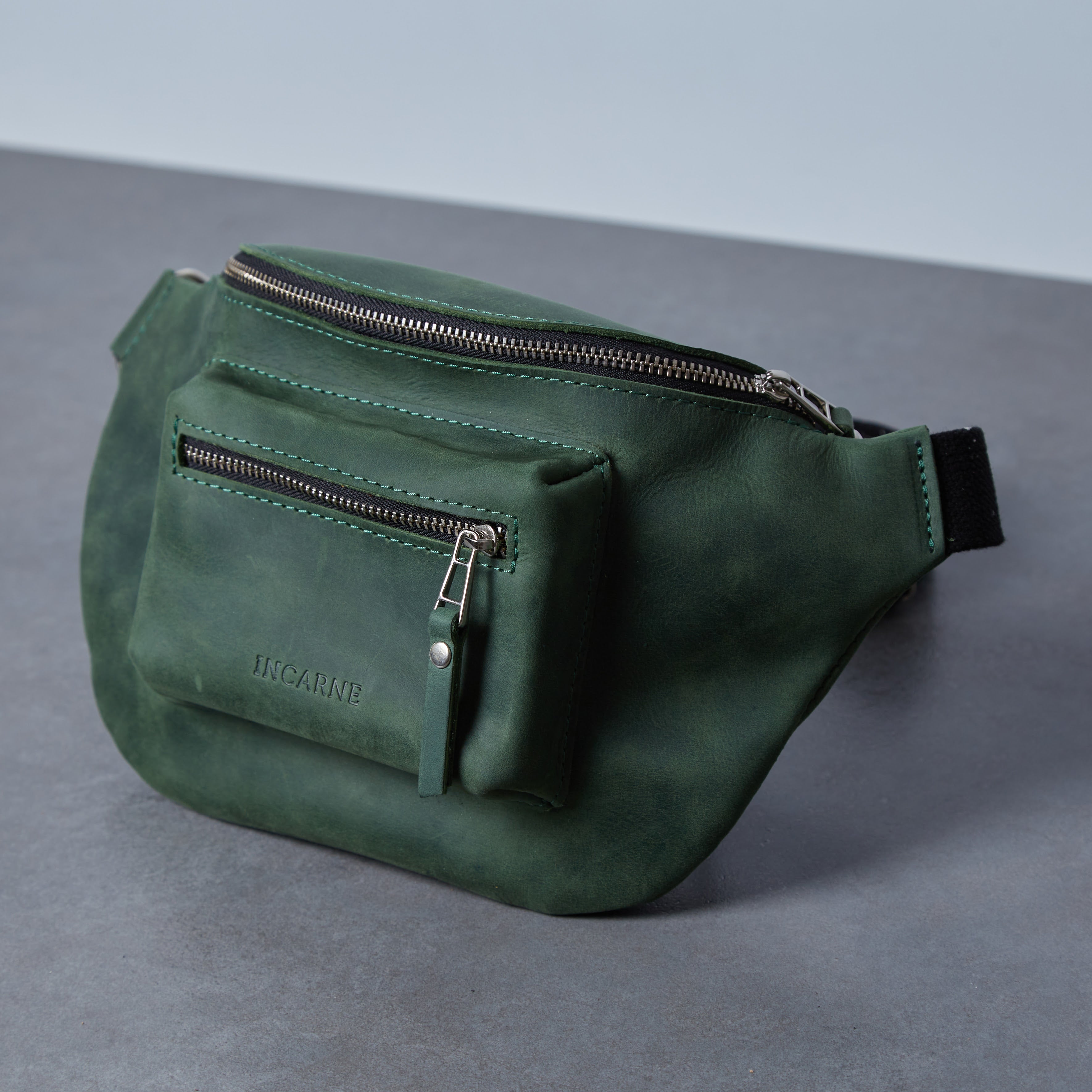 Поясна сумка Beltee, зелений (вінтажний)