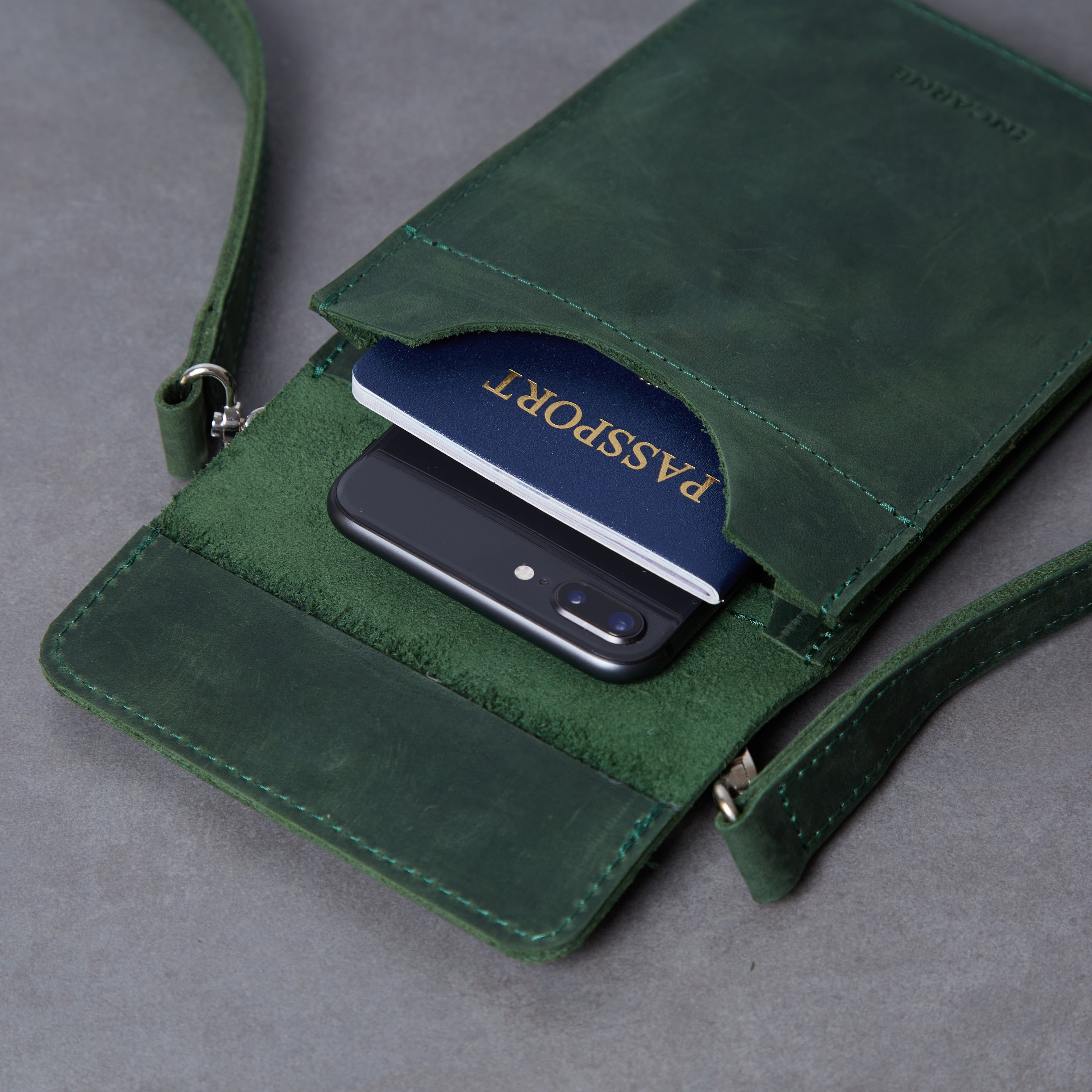 Cумка для телефона Smart Case, зелений (вінтажний)