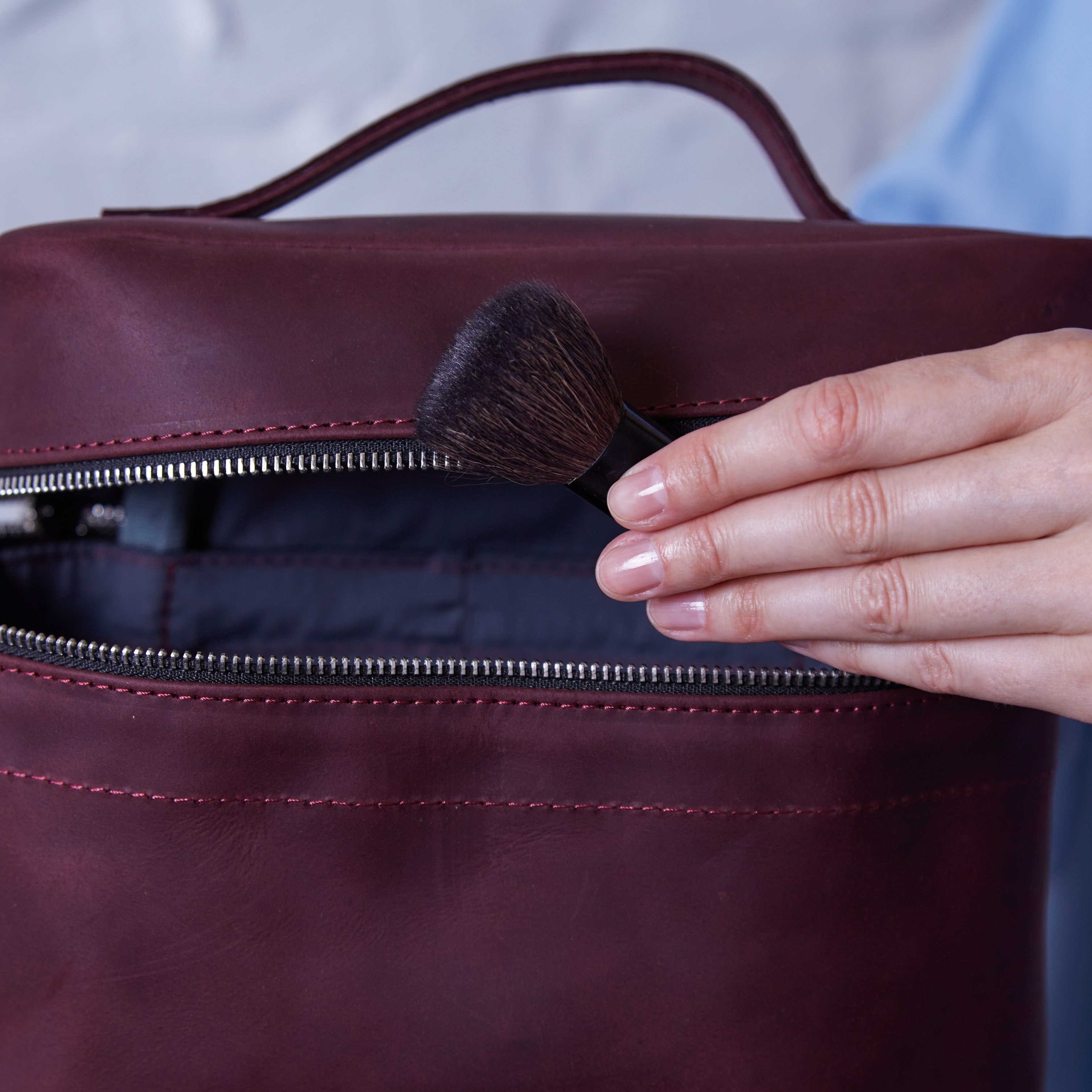 Косметичка Road, бордо (вінтажний)