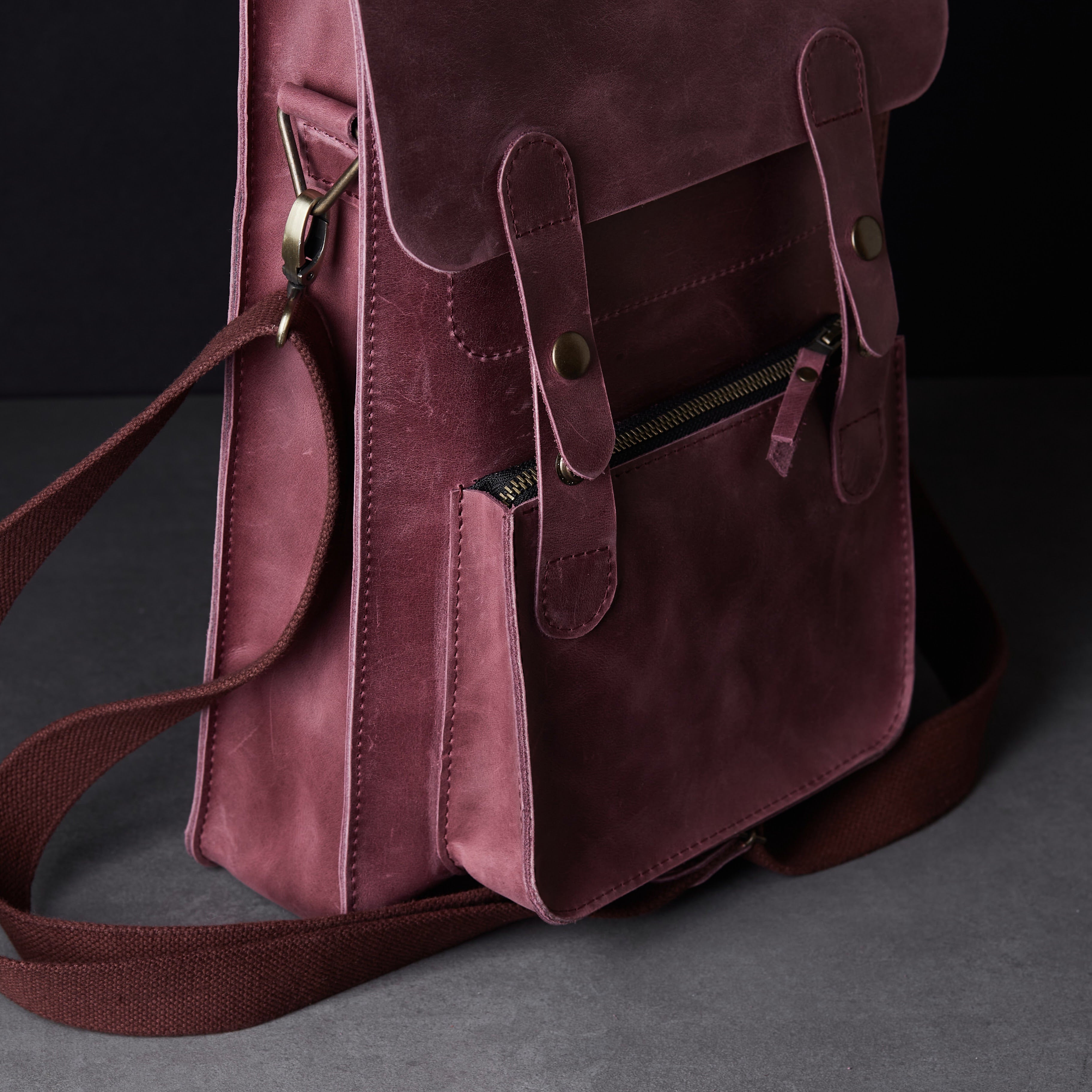 Сумка-трансформер Brit, бордо (вінтажний)