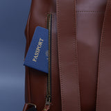 Рюкзак для ноутбука «Унія» Unia з класичної шкіри