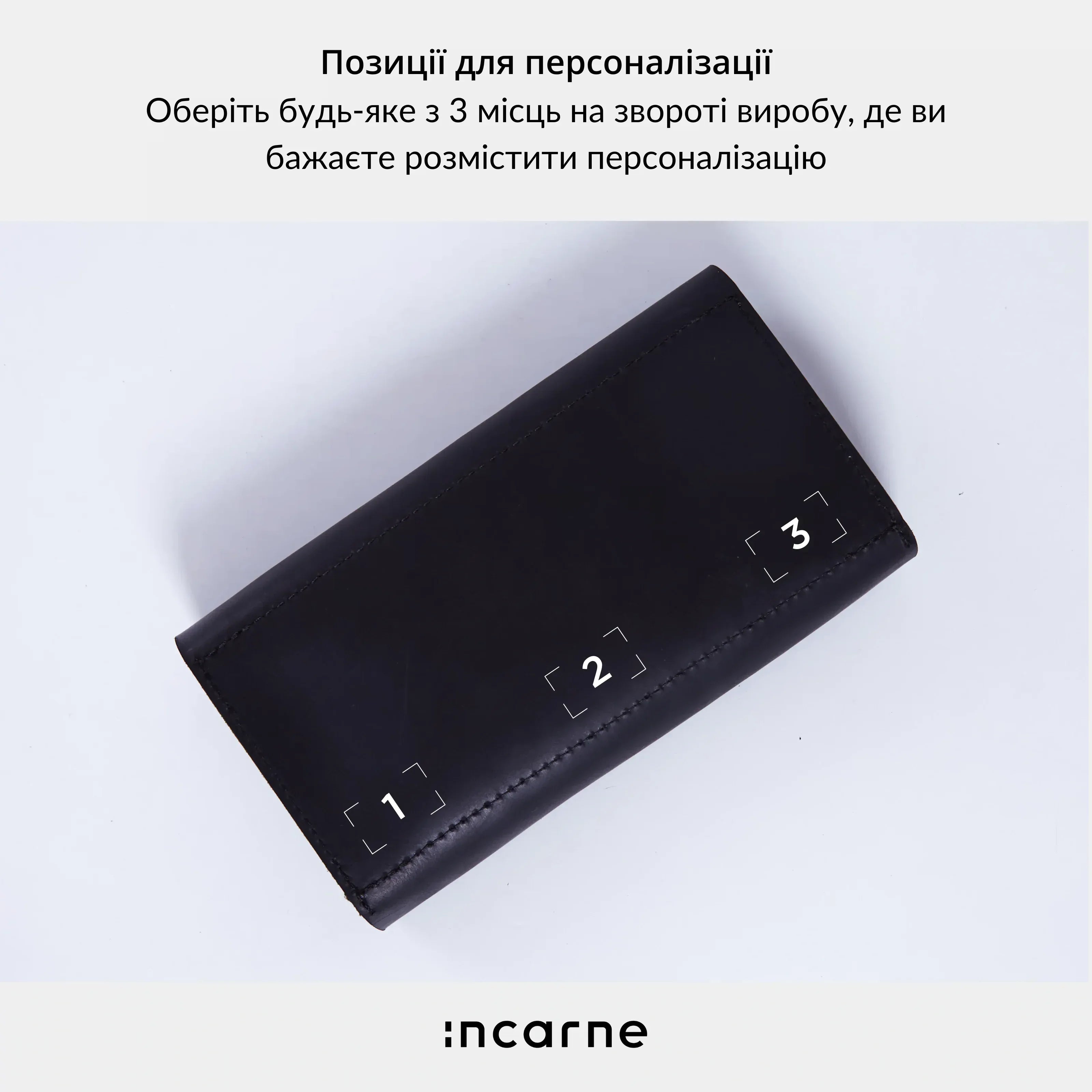 Гаманець Klondike сірий, вид зверху, мінімалістичний силует з прихованою магнітною застібкою та рівними швами