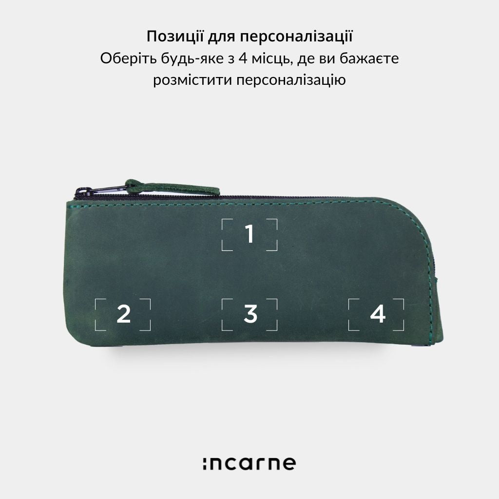 Чохол для окулярів Leaf, зелений (вінтажний)
