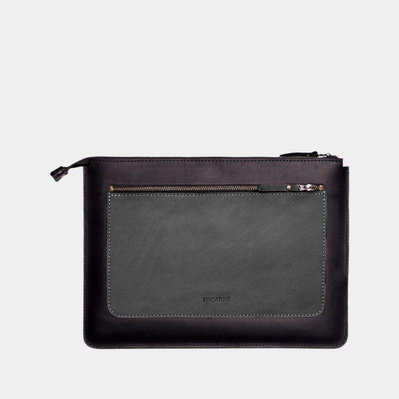 Кожаный чехол для ноутбука с карманом «Мокко» Mocco