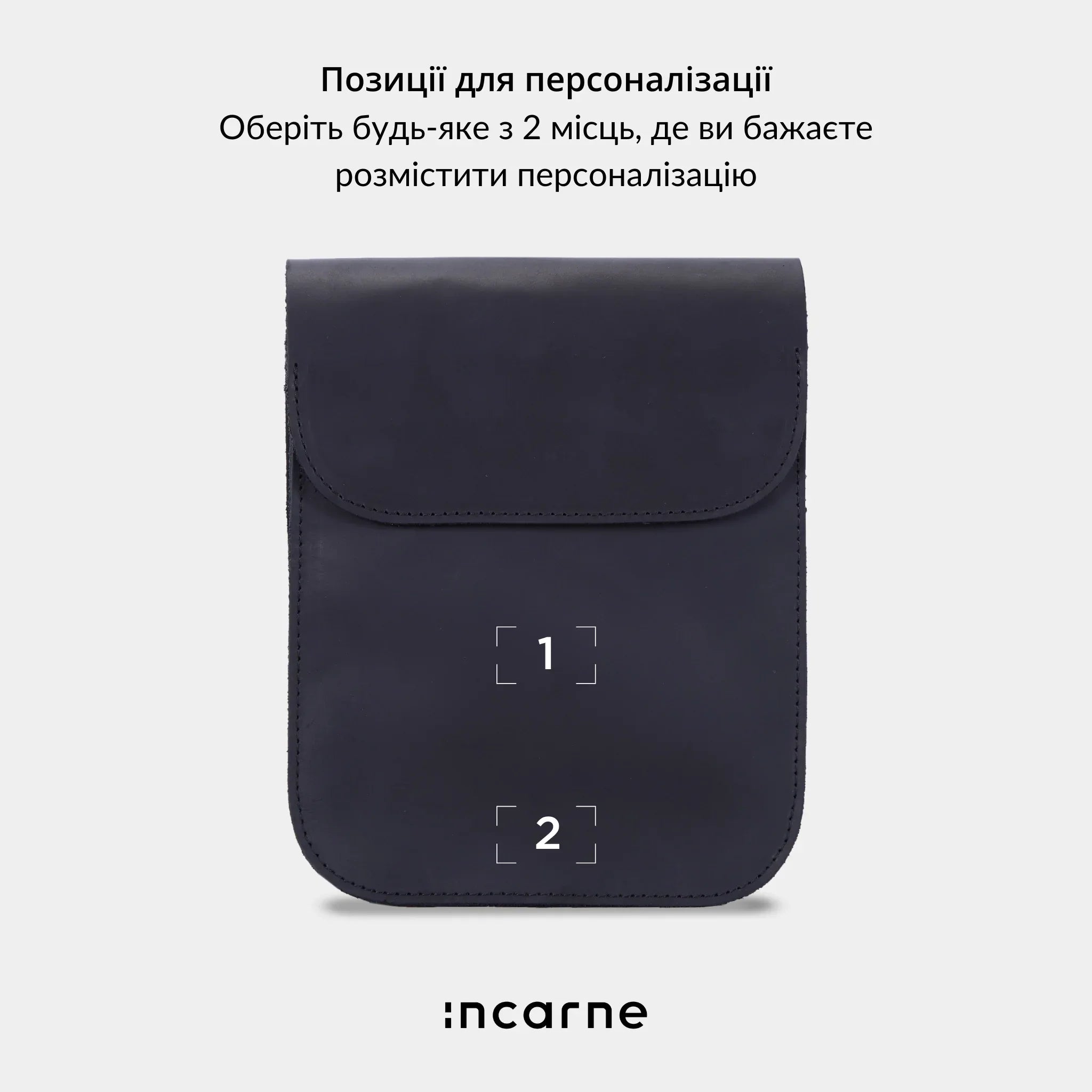 Схематичний кресленик сумки Porter чорний вінтаж, розміри та форма моделі INCARNE