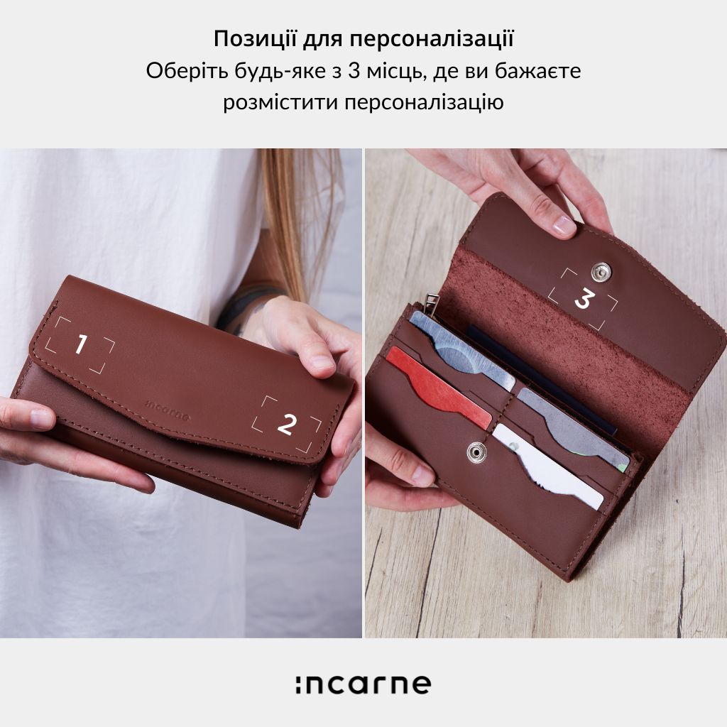 Жіночий гаманець з класичної шкіри «Сімпл» Simple