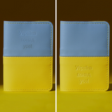 Патріотична обкладинка на паспорт зі шкіри Кайзер