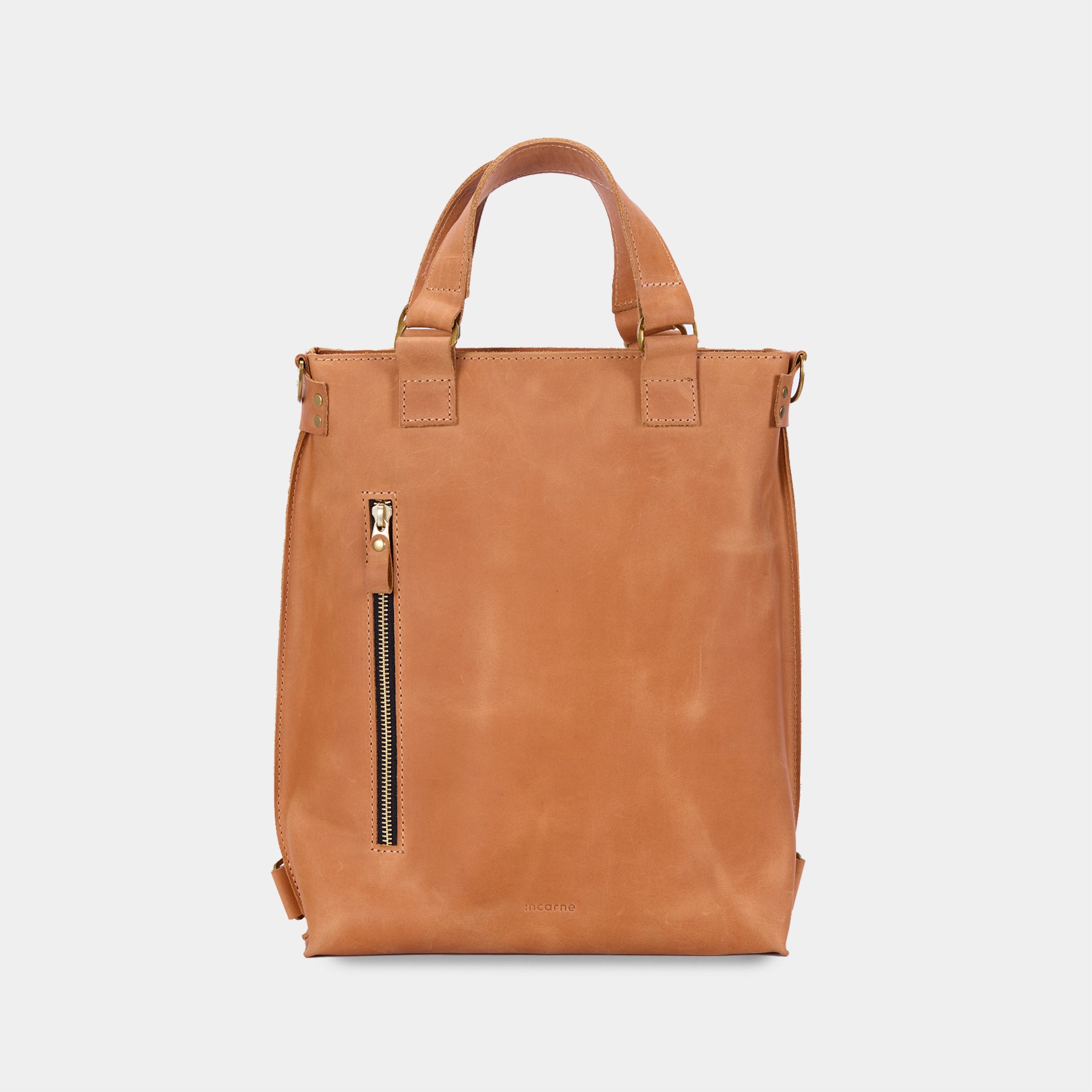 Сумка-рюкзак Optimus, коньяк (вінтажний)