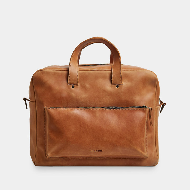 Кожаная сумка для повседневного использования и путешествий «Нью Тревеллер» New Traveler