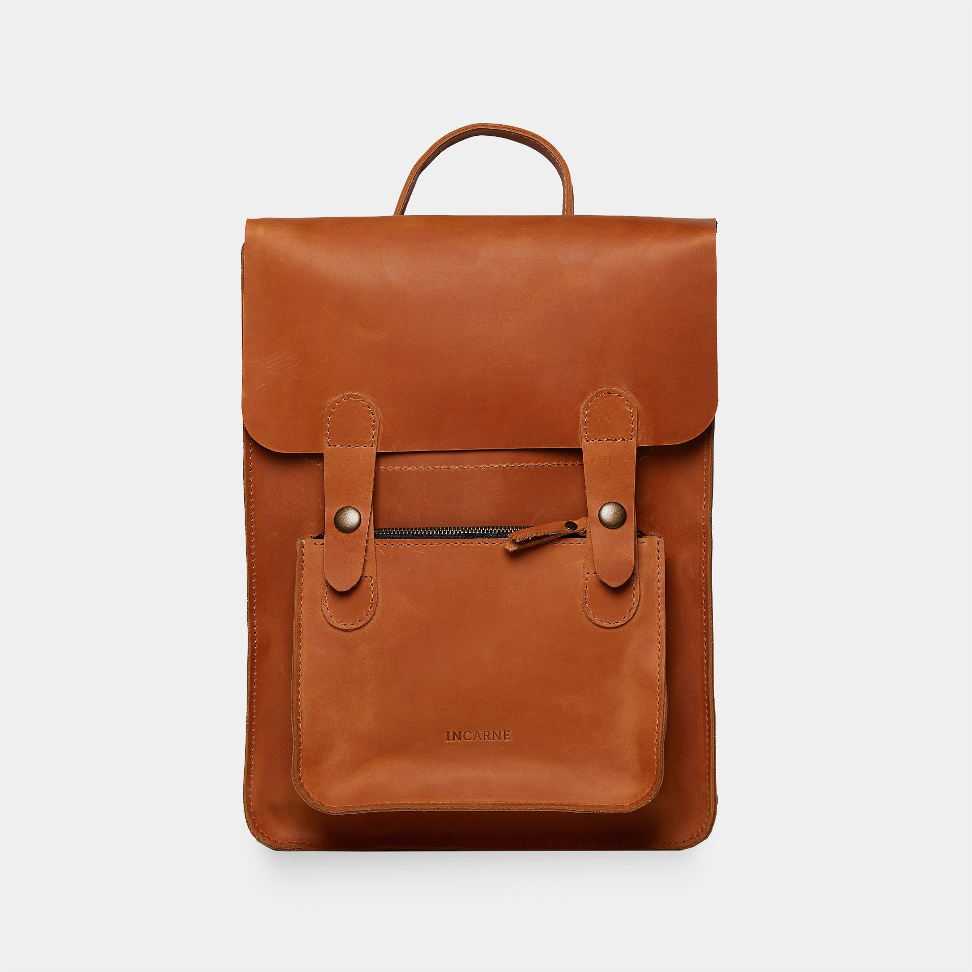 Сумка-трансформер Brit, коньяк (вінтажний)