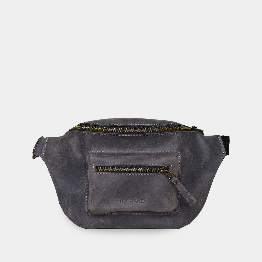 Поясна сумка Beltee, сірий (вінтажний)