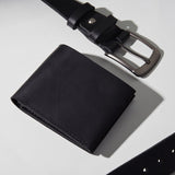 Подарунковий набір: гаманець «Фолд» Fold + ремінь «Нью Паралел» New Parallel