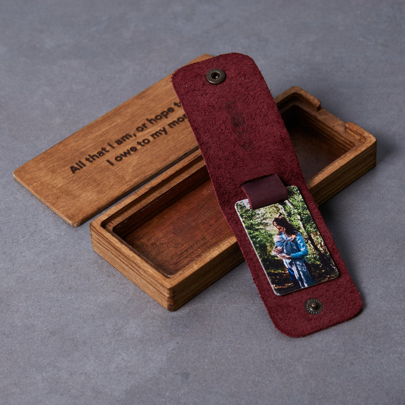 Дерев'яна подарункова коробка для брелока «Меморіс» Memories