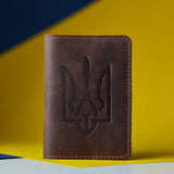 Патріотична обкладинка на паспорт із тризубом України